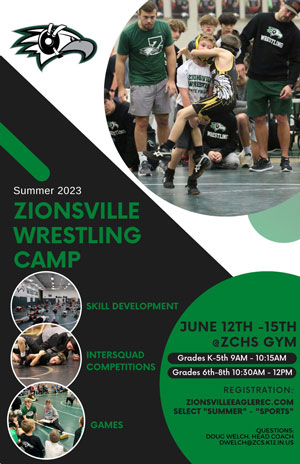 Zionsville Wrestling Camp Flyer